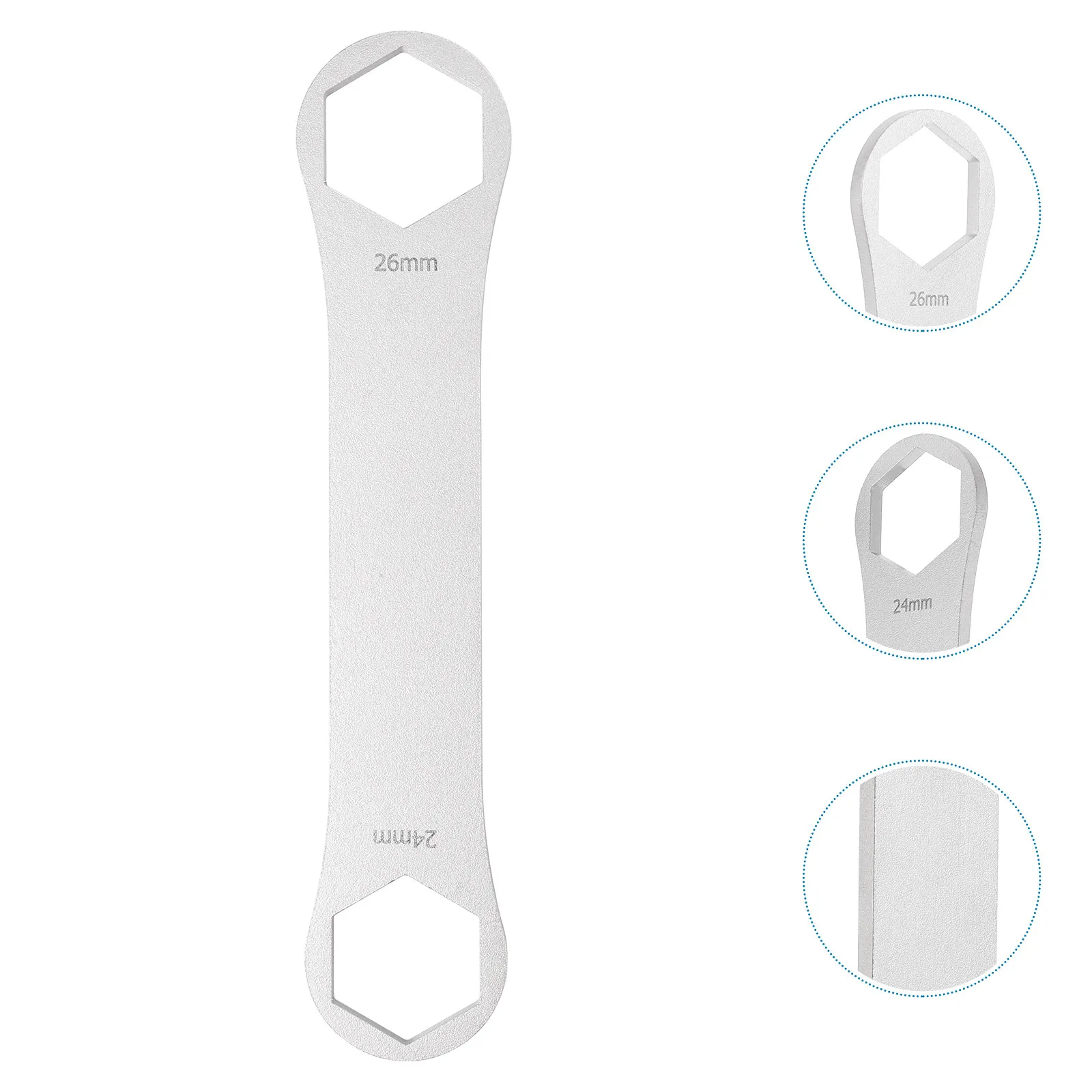 Easy to Use Front Fork Spanner 24 26mm Double Head Wrench for Quick Bike Repairs and Adjustments Front Fork Spanner