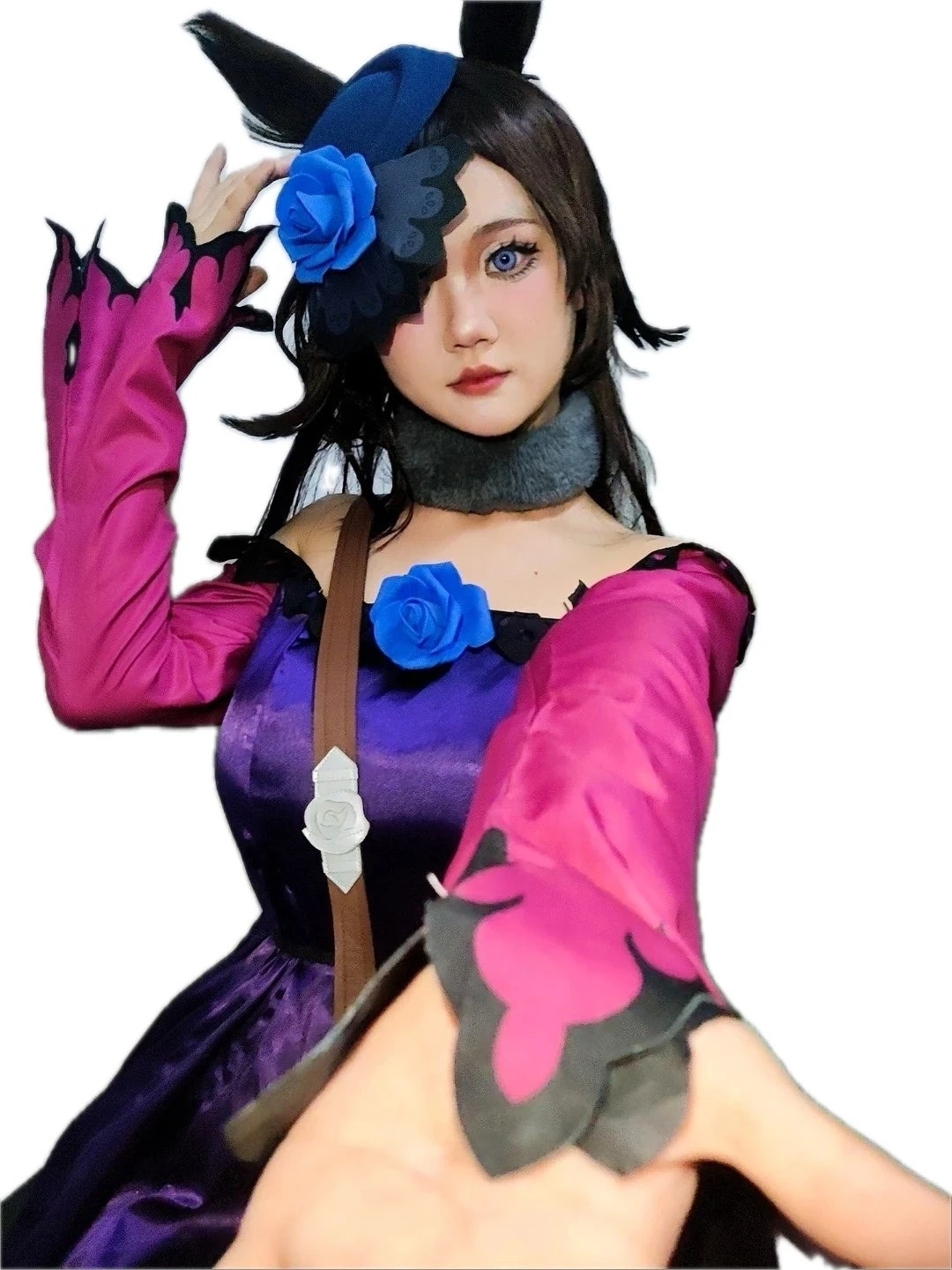 

Uma Musume Pretty Derby Rice Shower Косплей Парик Sad Horse Girl Аниме Игра Ролевая игра Костюм для вечеринки Опора Парики Синтетические волосы