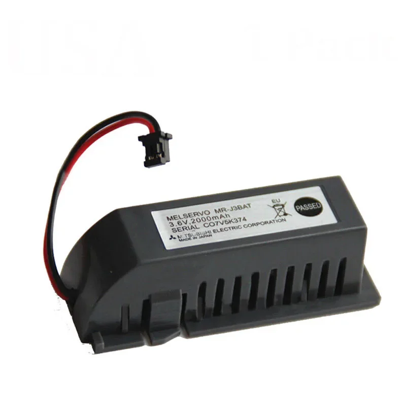 YUXINUO 100% Orginal MR-J3BAT C119A 3.6V 2000mAh Li-on PLC Battery Pack For MITSUBISHI MR-J3BAT CNC System M70 Servo