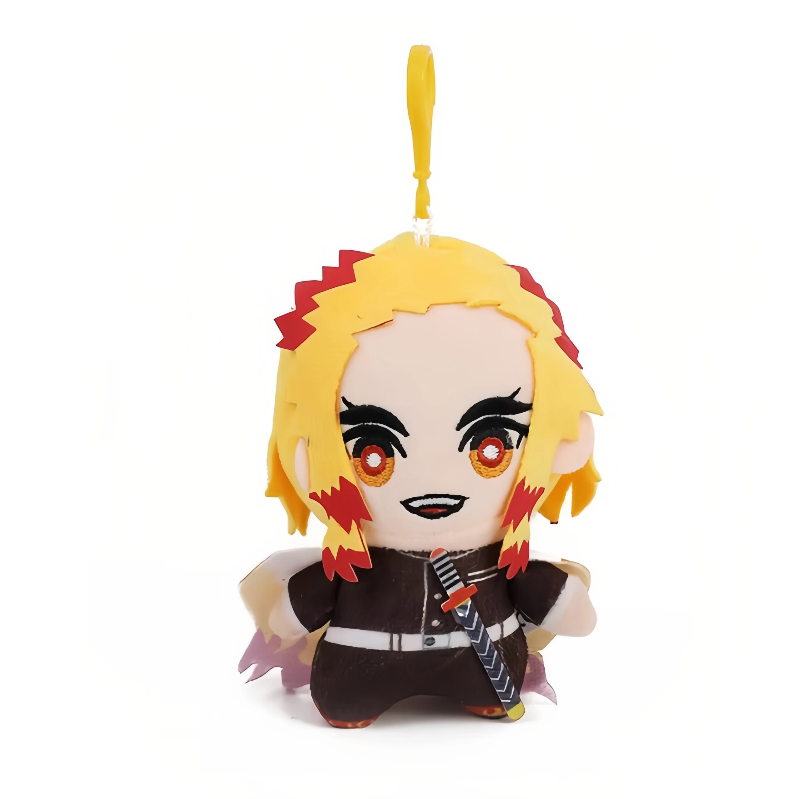 15-25cm Demon Slayer Cartoon Plush Toys Ghost Slayer Keychain Kamado Tanjirou Kamado Nezuko Kochou Figure Stuffed Doll Child Gif