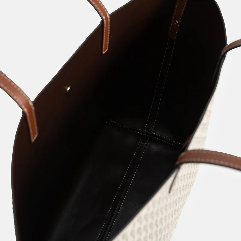 Tas Tote Wanita CHCH Musim Panas Baru, Tas Santai Besar yang Dipersonalisasi, Tas Retro Kapasitas Besar, Dompet Ibu dan Anak