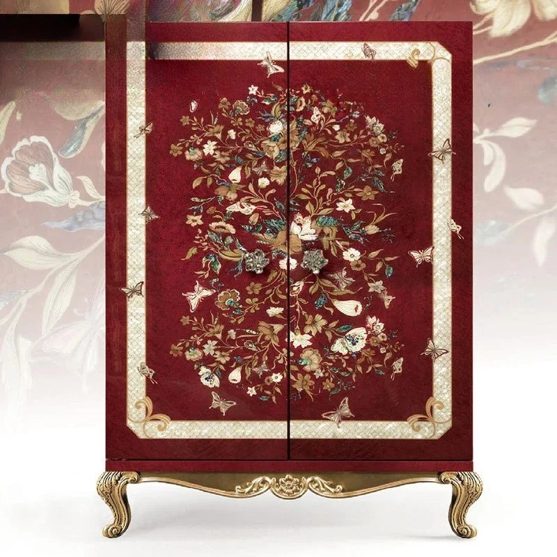 FGArmadio di lusso per camera da letto, soggiorno, decorazione, guscio di stoccaggio, parquet artigianale, intaglio in legno mas