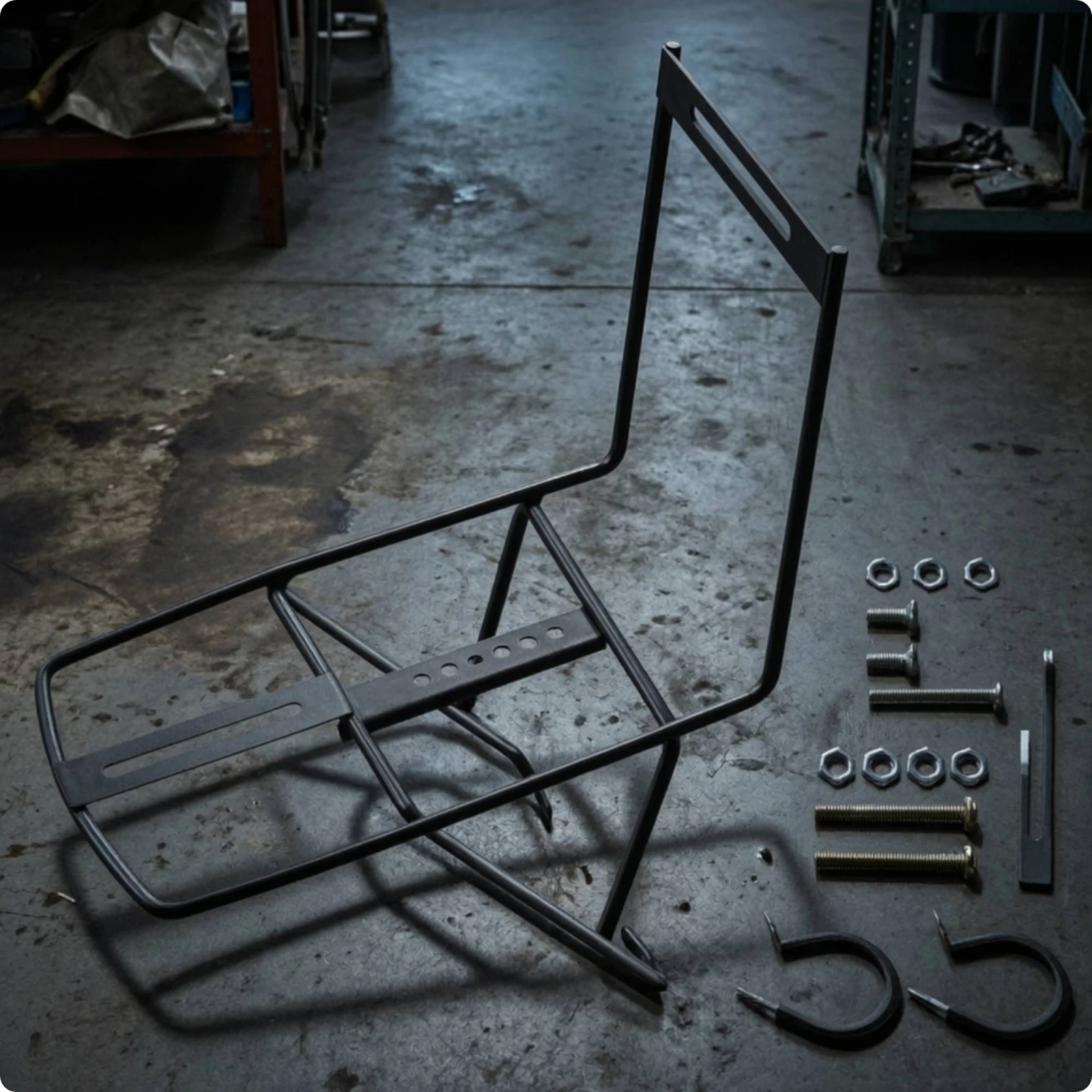 Front Cycle Cargo Rack Sturdy Front Cargo Rack Bike Luggage Carrier Long-Lasting High Quality for Commuters, Commuting