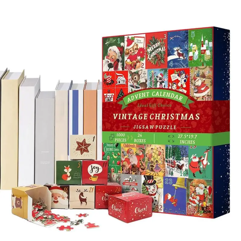 

Advent Puzzle 1000 Pieces Jigsaw Puzzles Countdown Calendar For Christmas 2024 Holiday Jigsaw Puzzles Exquisite Fun Countdown
