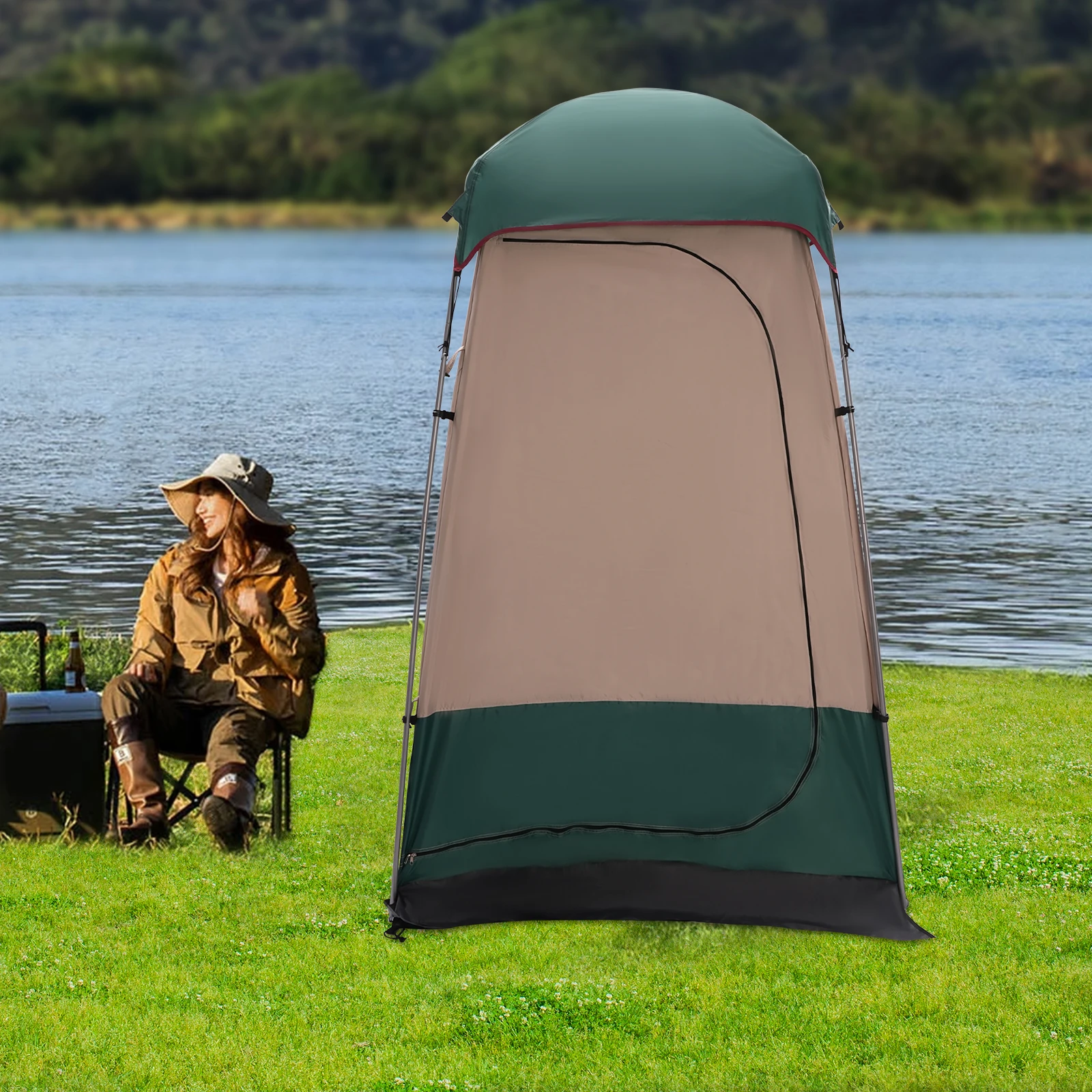 Outdoor Camping Tent - Dark Green