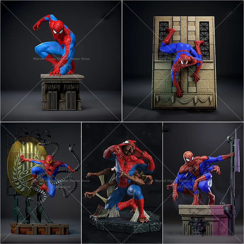 

1/24 1/18 Scale DIY Self-assembled GK 3D Resin Un-panited Doll White Model Multiform Mechanical Arm/Six-Armed Spider Boy