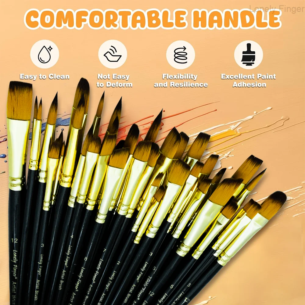 Watercolor Brushes Set, 12/48P - Gouache Paint Set 评论和价格