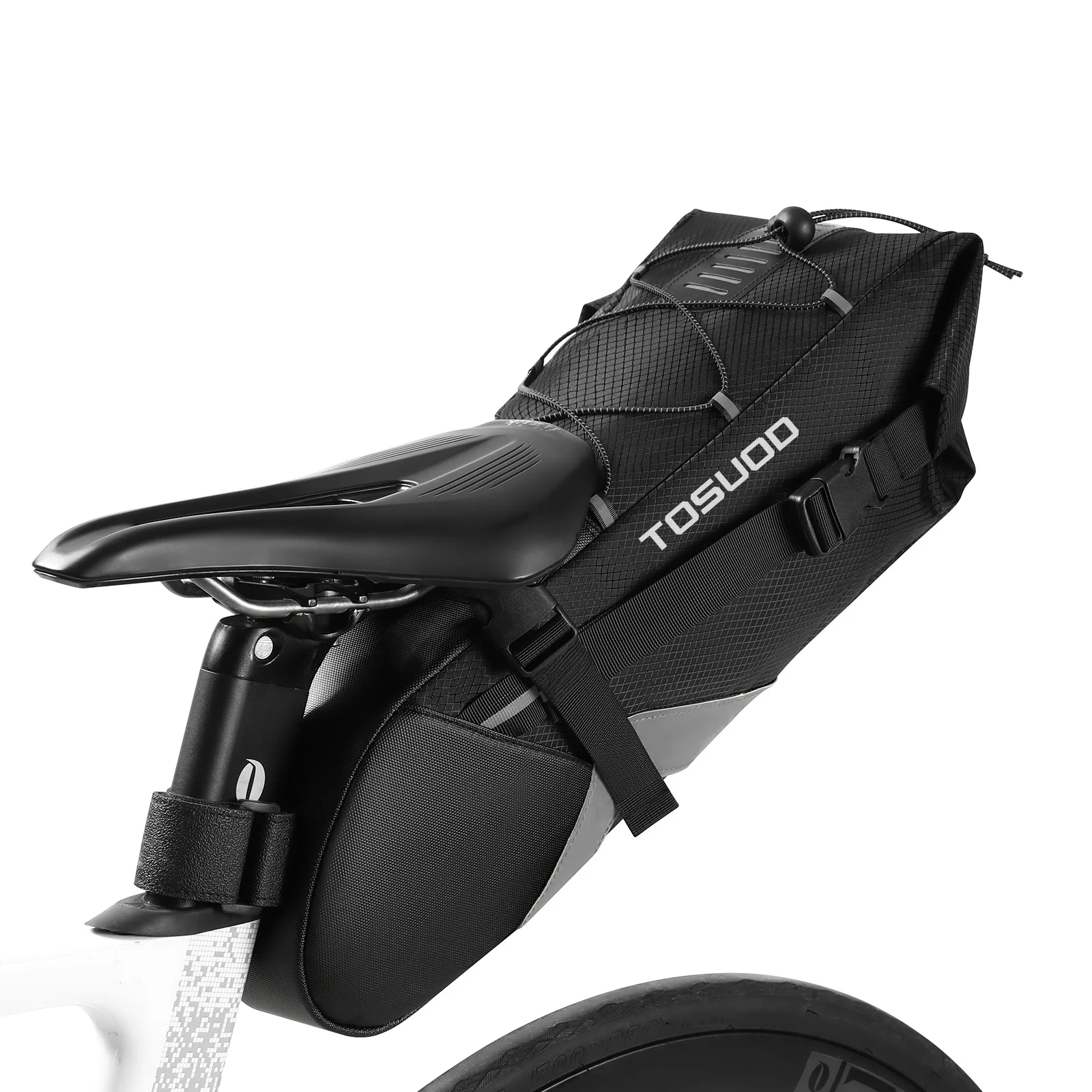 AliExpress TOSUOD Bicycle Rear Bag 10L Capacity Waterproof Bike Bag for MTB Road Bike Tail Bag Long-distance Cycling Travel Saddle Bag