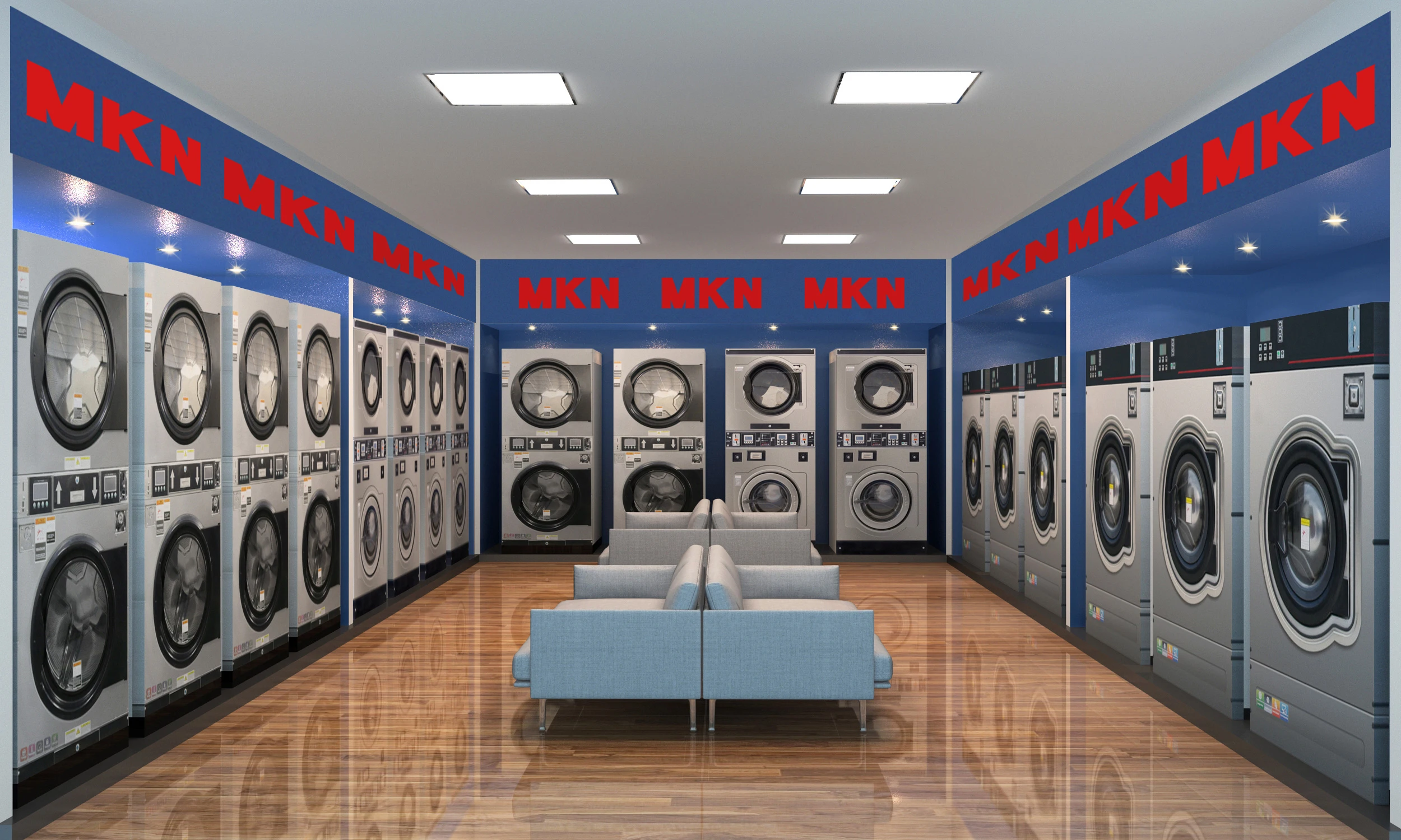 12KG 15KG 20KG Laundromat Commercial Laundry Equipment Coin Operated Stacked Washing Machine and Drying Machine