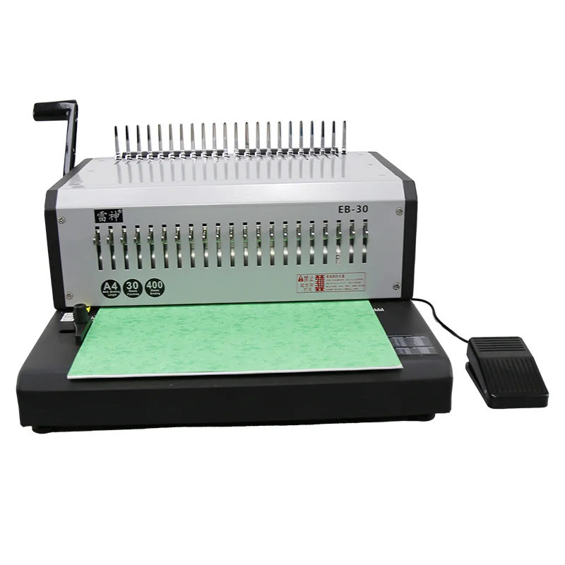 

Punching 30 pieces at a time automatic electric punching machine Contract documents file book binding machine