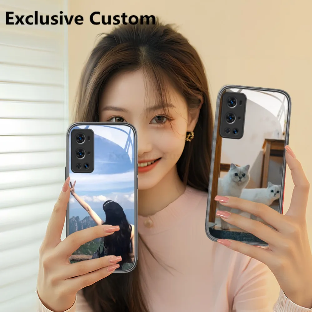 Exclusive Custom Personalized Glass Phone Case NEW for OnePlus 10 9 7T 6T 8T NORD CE2 5G DIY Cover Customized Design Name Photo