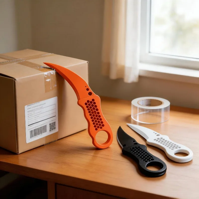 3D Printed Package Opener Portable Express Box Cutter Safety Unboxing Cutting Tool