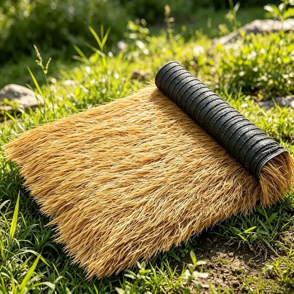 Artificial Grass Roll for Beach, Garden, and Outdoor Parties (Size: 1m x 9m, Color: Yellow)