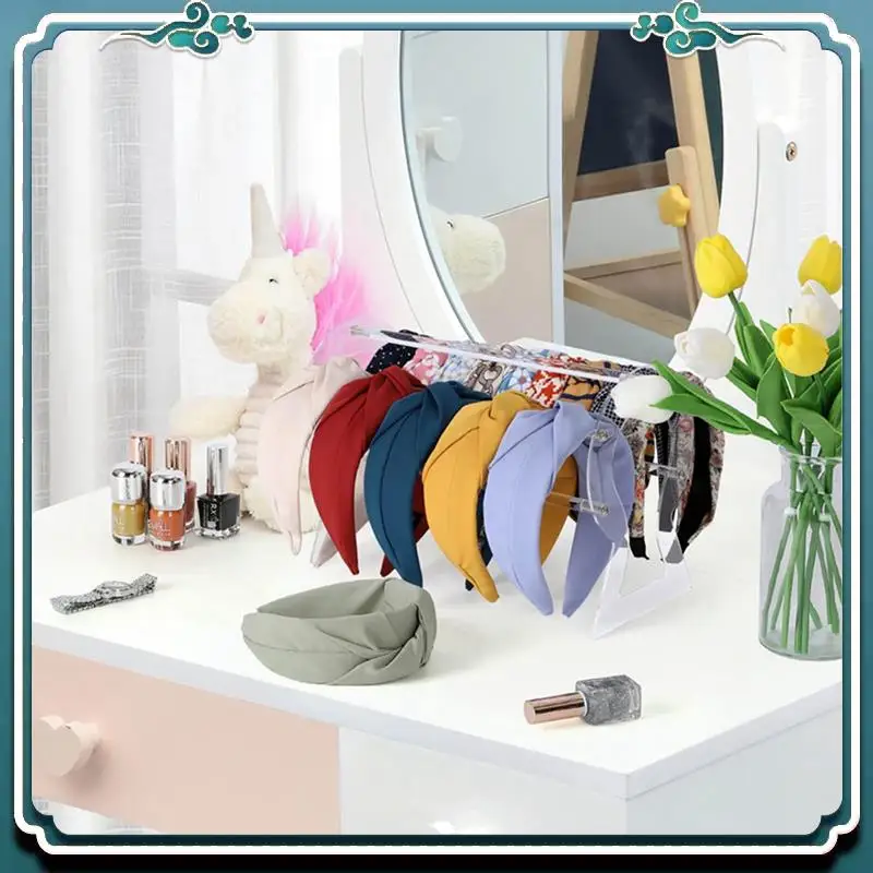 

A67K-3X Headband Holder, Clear Headband Organizer, Acrylic Hair Hoop Display Stand, Headband Storage Holder For Women Girls