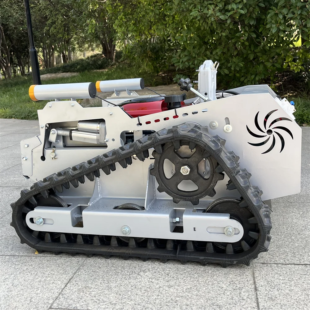 Multi functional Gasoline Automatic Remote Control Slop Lawn Mower Robot Weeding Machine