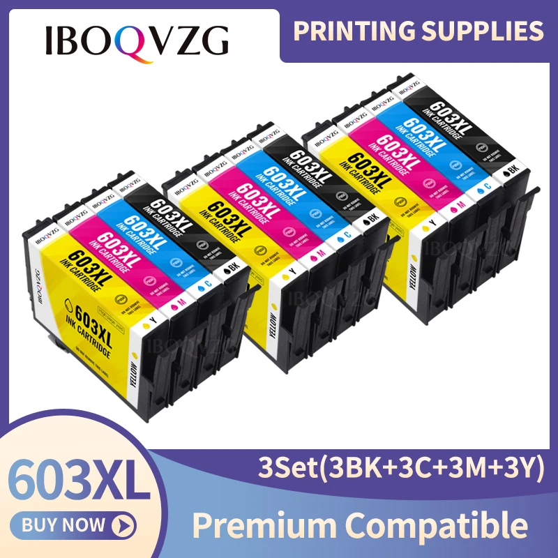 

Совместимый картридж для чернил IBOQVZG T603 T603XL для Epson