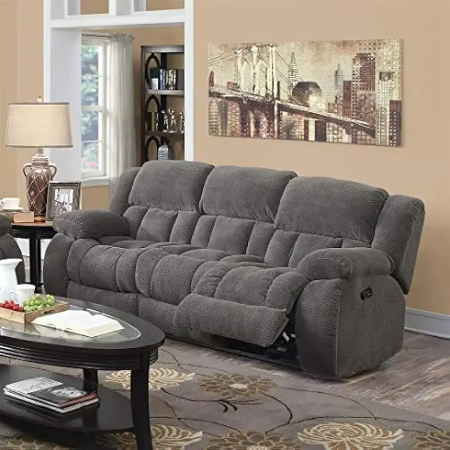 Pillow Padded Motion Sofa Charcoal 601921