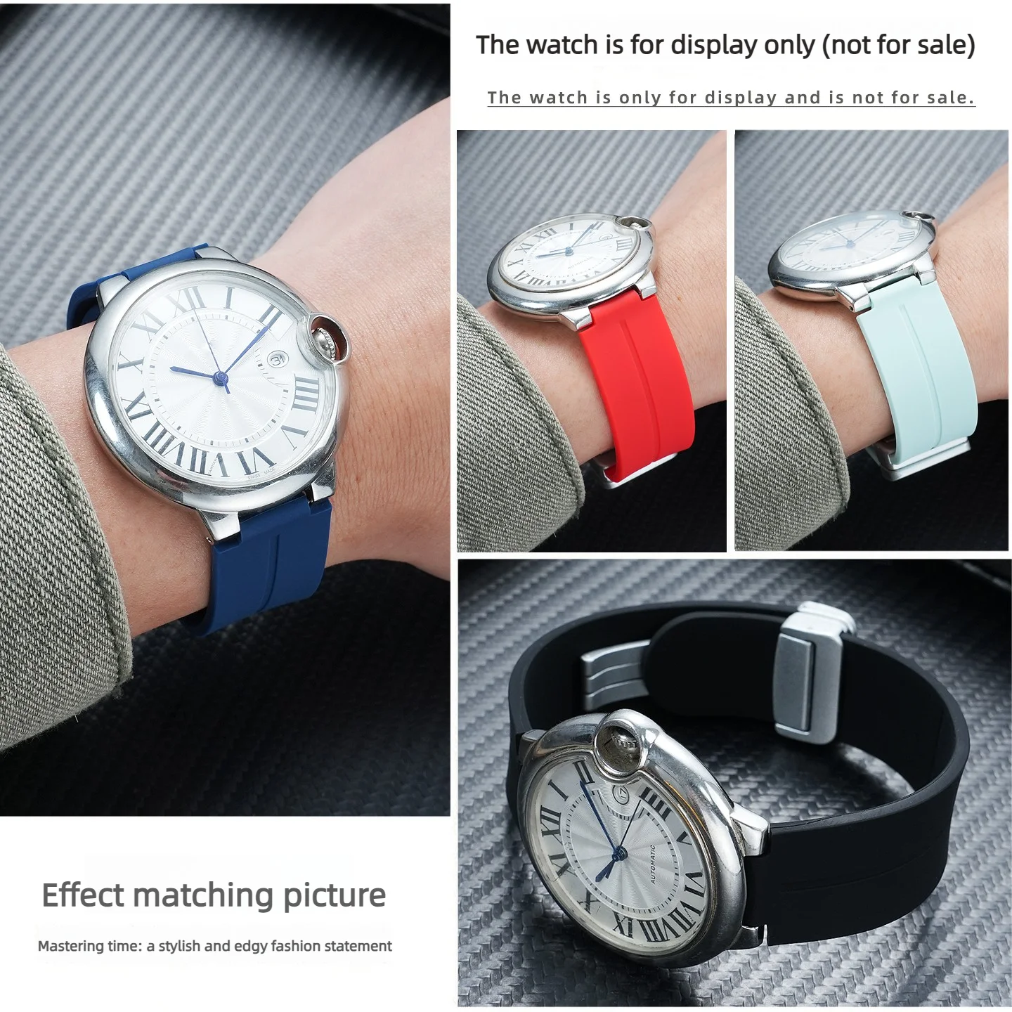 Convexe magnetische horlogeban - Cartier Watch Ballon Bleu recensie en prijs