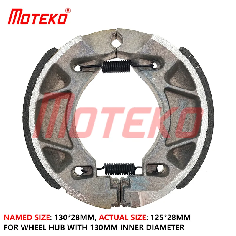 MOTORCYCLE  BLACK SHEEL ASBESTOS FREE BRAKE SHOE 130*28 FOR YAMAHA YBR125 FZ16 XTZ125 CRYPTON CYGNUS
