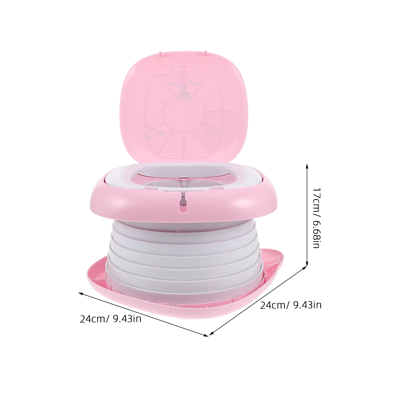 مقعد مرحاض للسفر للأطفال الصغار قابل للطي للتخييم في الهواء الطلق للأطفال كرسي تدريب محمول على المرحاض للسفر