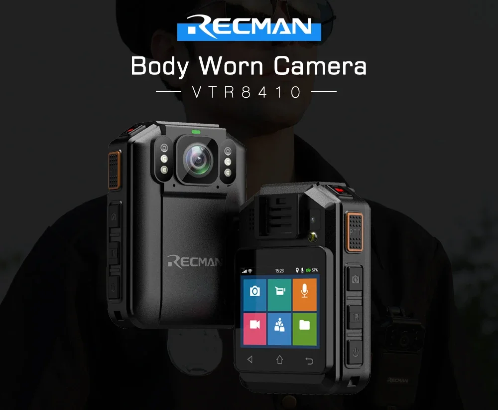 4G LTE 2K HD Body Camera 3100Mah Battery Ip67 Waterproof Shockproof Light weight Data-Encrypt For Law Enforcement Video Record