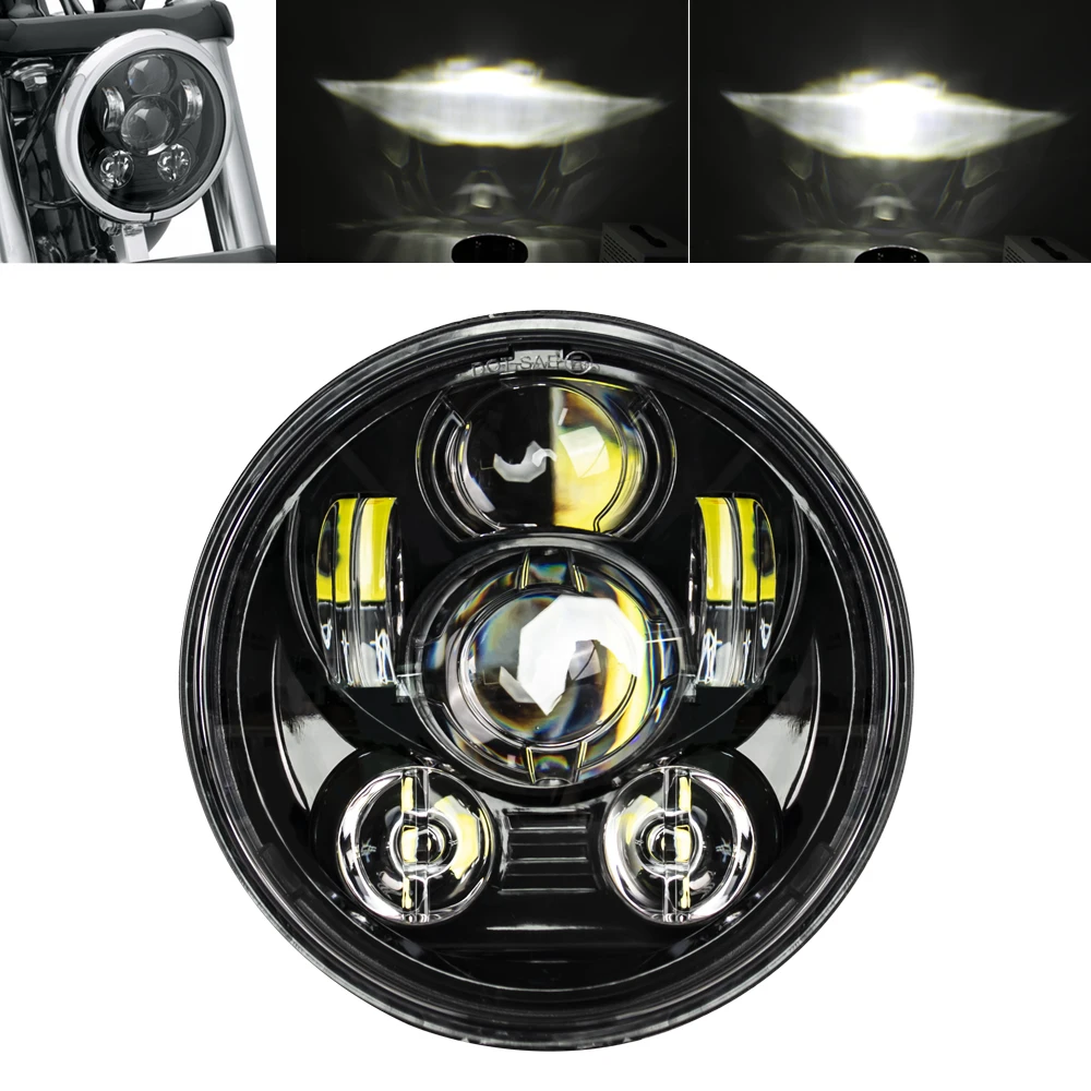 Newest 5.75 Inch Motorcycle LED Headlight for Dyna Softail Sportster 883 XL883 FXCW 5 3/4