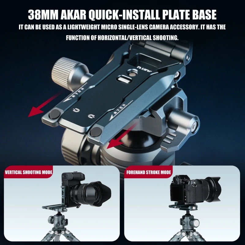 Portable Foldable Aluminum Phone Holder with Base for Camera Tripods