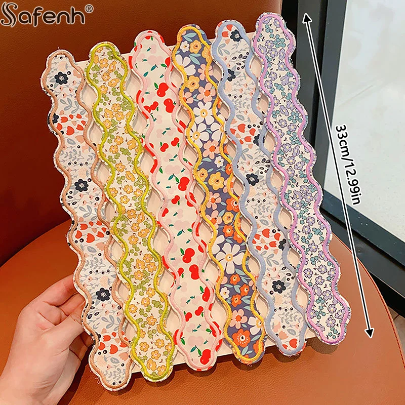 Dzieci magiczne obręcze do włosów grzywka wklej posty zgniecione kwiatowe opaska do włosów makijaż złamane naklejki do włosów dziecięce akcesoria do włosów