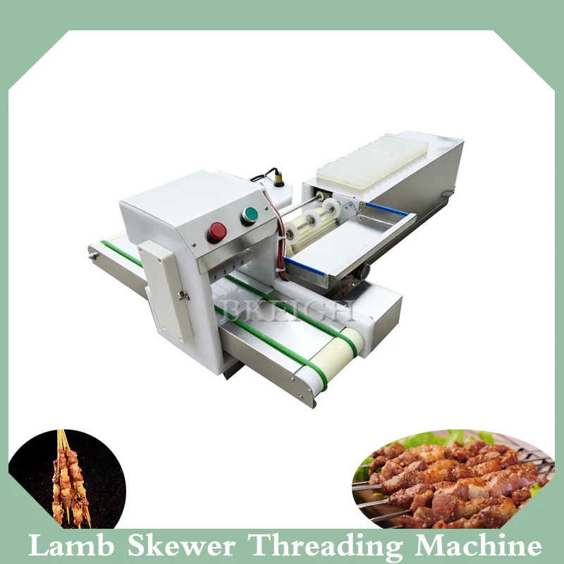 

Stainless Steel Fully Automatic Lamb Skewer Machine/Bbq Bamboo Skewer Machine/Beef Satay Skewer Making Machine