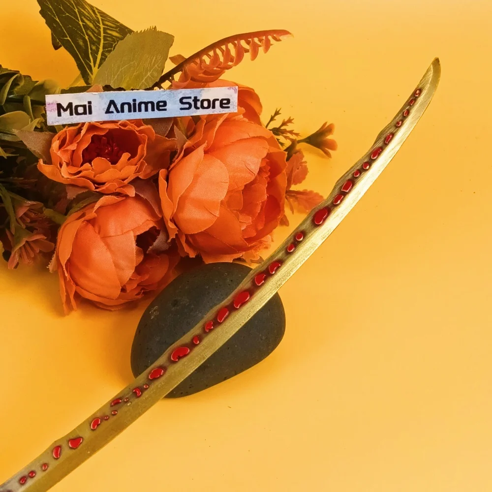 10 بوصة أنيمي Elden كاتانا النيزك خام شفرة السيف الأصلي صابر النينجا سكين معدني ستيك حجم اليابانية كاتانا لعبة غير حادة هدية #6