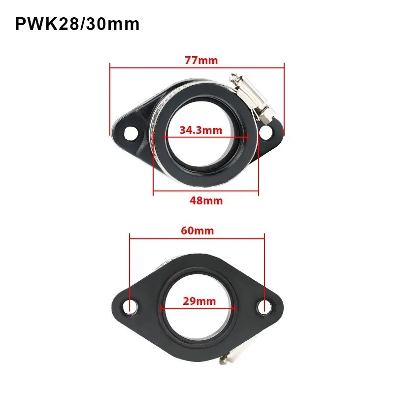 CMCP Motorcycle Carburetor Joint Intake Adjuster Interface Carb Adapter For KEIHIN KOSO OKO PWK 21/24/26/28/30/32/34mm