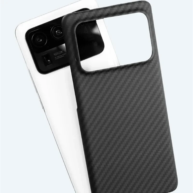 Carbon Fiber Phone Case For Xiaomi 11 Ultra Anti-fall ShockProof Slim Aramid Cover For Xiaomi Mi 11Ultra Real Carbon Fiber Case