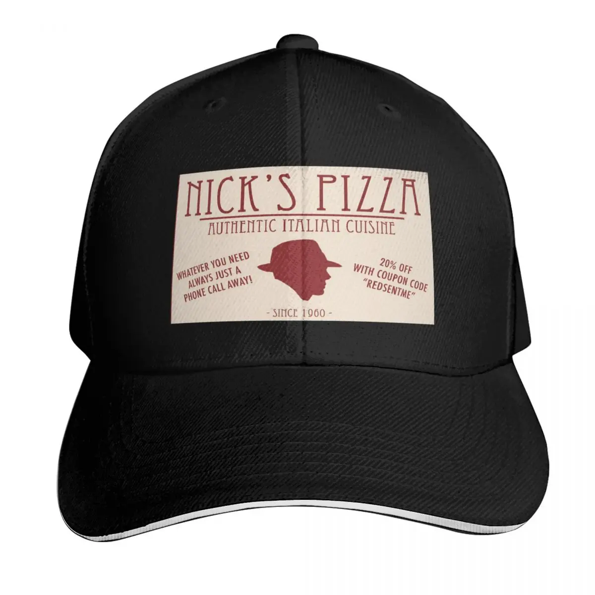 Nick's Pizza Baseball Cap Golf New In Hat golf hat genuine Luxury Brand Designer Man Women's