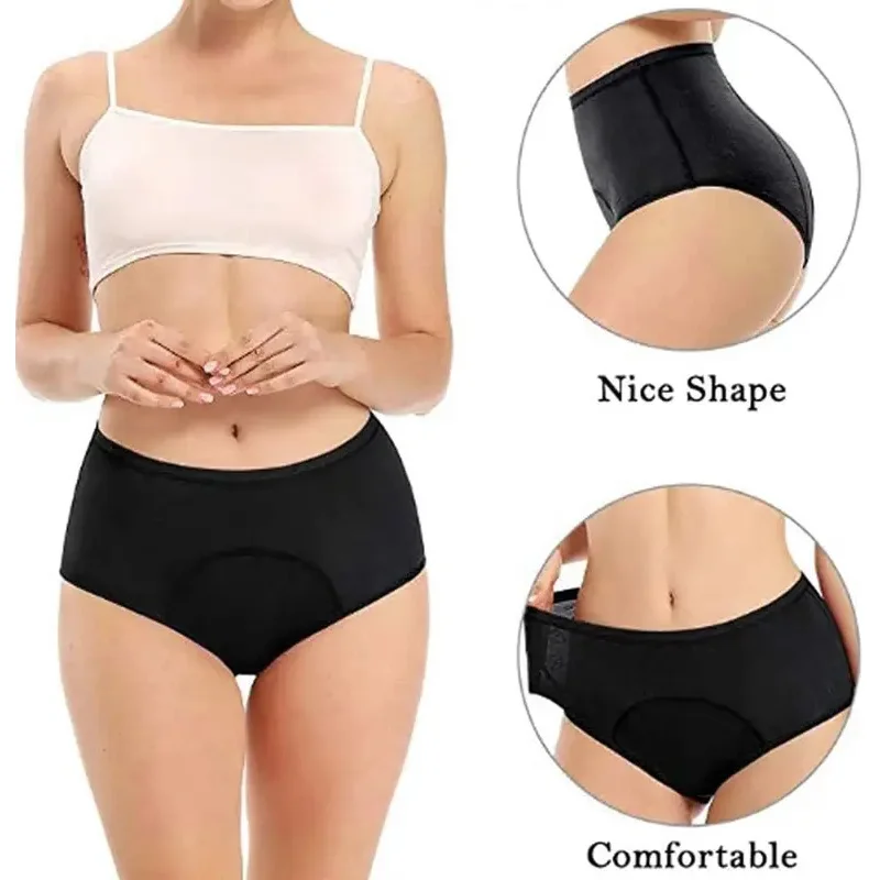 5 stks Vrouwen Periode Broek Mid-Hoge Taille Postpartum Ondergoed Lekvrij Menstruatie Katoenen Knickers