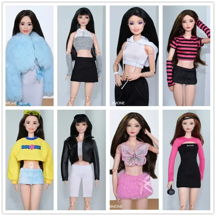 Zestaw ubrań / edycja limitowana modna sukienka koszula płaszcz dżinsy 1/6 Doll ubrania garnitur strój dla 30cm Xinyi FR ST OB Barbie Doll