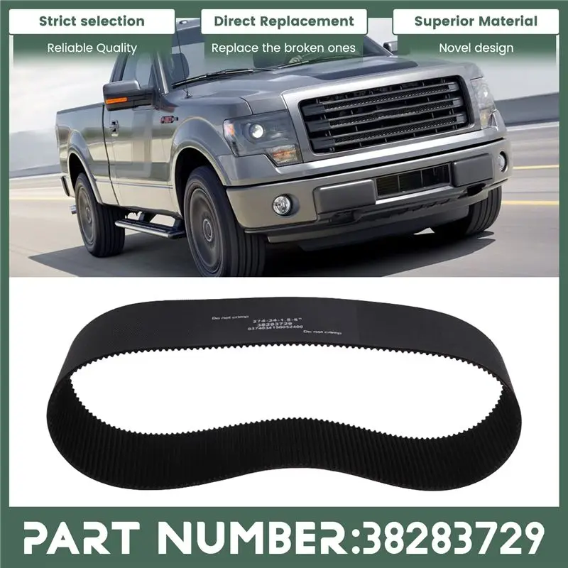 A09E-38283729 Car Electric Steering Rack Belt For Ford RANGER F150 2023 374-34-1.5-5° Pinion Gear Belt Auto Accessories
