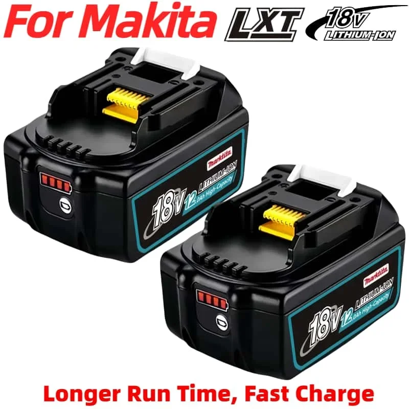 

NEW 18V 12.0Ah аккумулятор 18650 for Makita 18V Power tool DDF487 DTW700 DGA404 DHP487 DTD173 Lithium-Ion battery Replacement