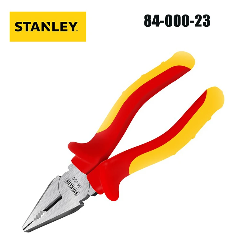 Stanley 84-000-23 VDE Insulated High-Voltage Electrical Pliers FatMax Insulated Steel Wire Pliers 6.5 inches