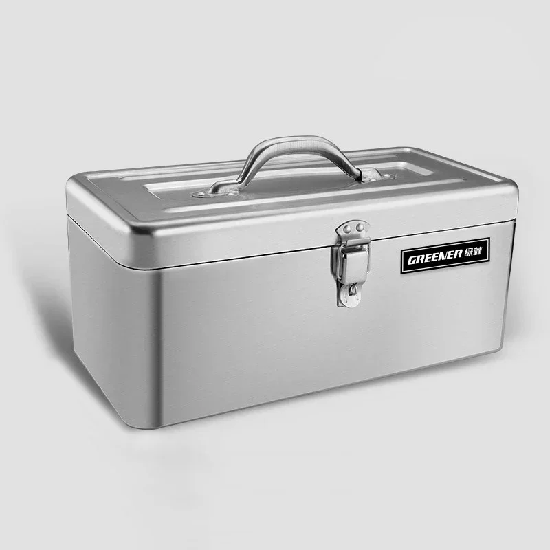 

Stainless Steel Hardware Storage Accessories Multifunctional Portable Tools Organizer Box Electrician Professional Toolboxes