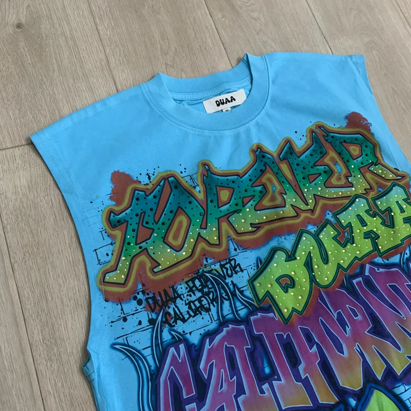新着商品 カジュアル ルーズ デュア ベスト レターパターン - Street Fashion Graffiti のレビューと価格