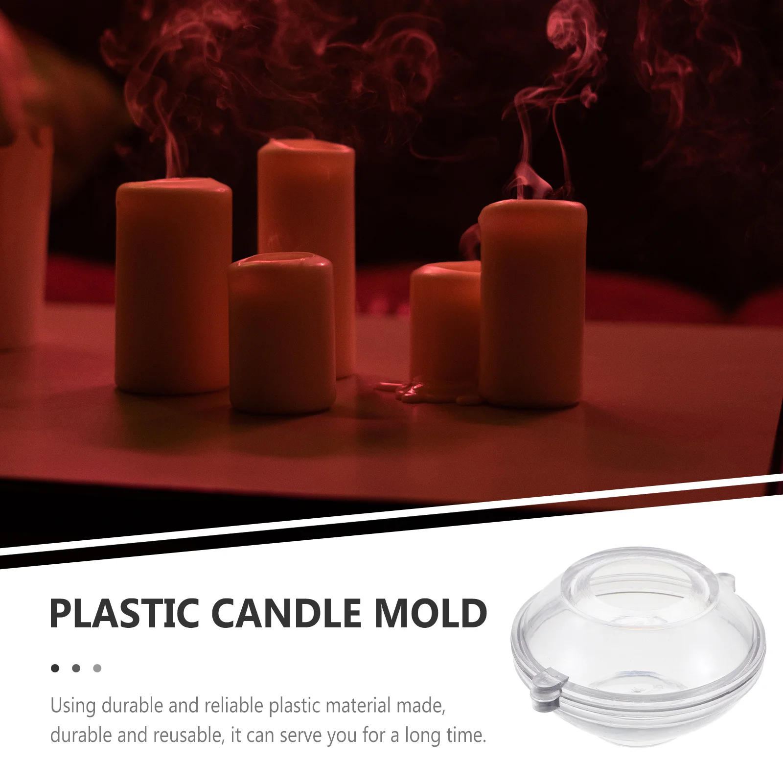 

Floating DIY Mold Plastic Making Tool for Scented Candles Handcrafting Supplies Reusable and Safe Material