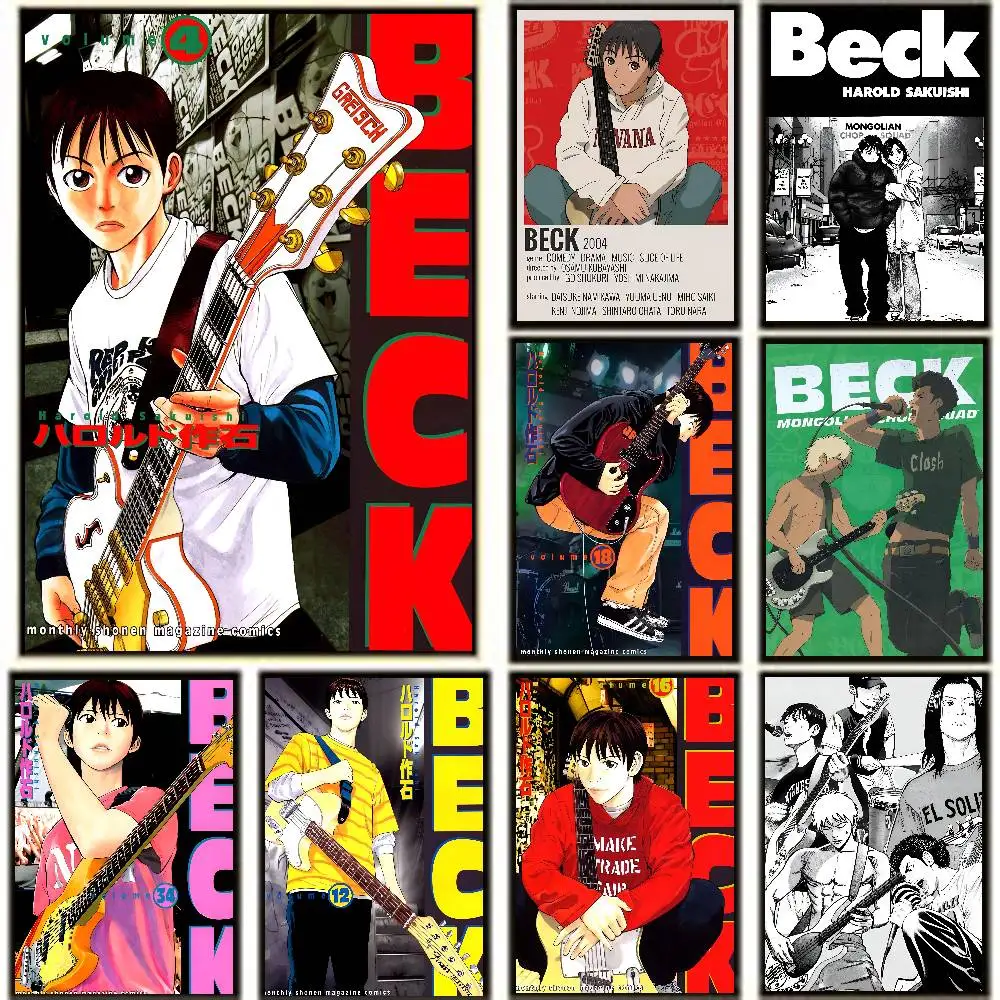 B-Beck Mongolian Chop Squad Anime Posters High Quality Self-adhesive Wall Art Decorations Color Prints Sticky