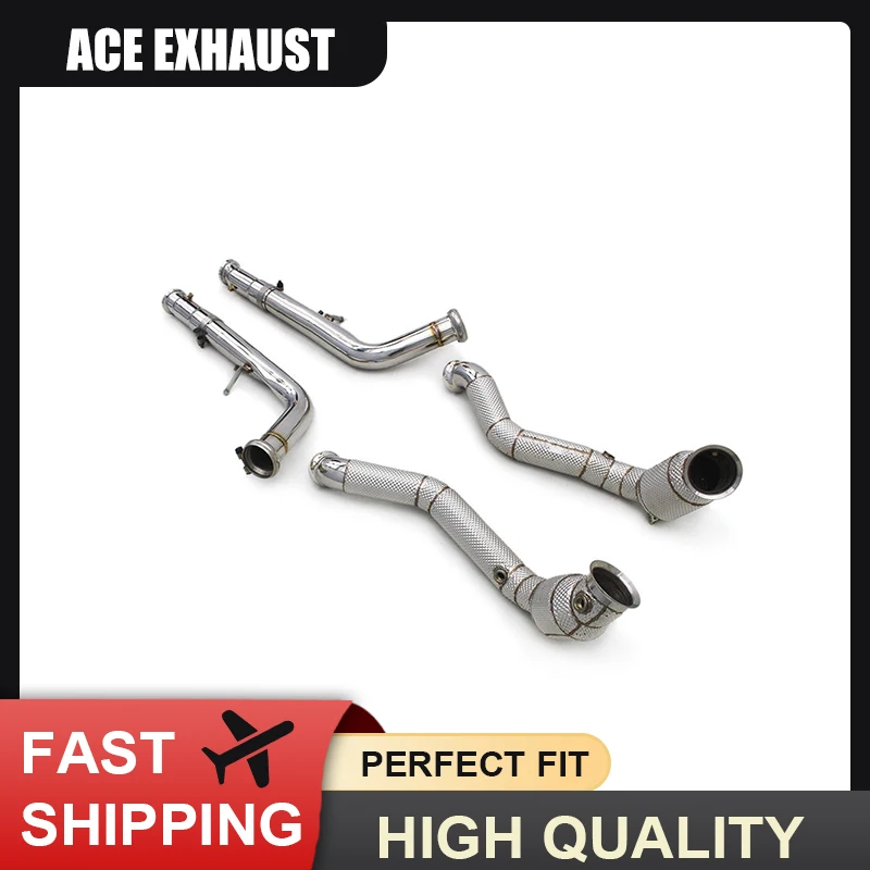 

ACE High Flow Exhaust Sport Cat Downpipe for Mercedes-Benz G500 G550 G63 AMG W463 5.5TT 2009-2014 Stainless Steel Exhaust Pipe