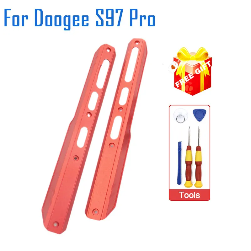 Original Housing A Frontal shell Middle Sidebar Metal Frame Housings+Power Volume Custom Button For Doogee S97 Pro Smart Phone