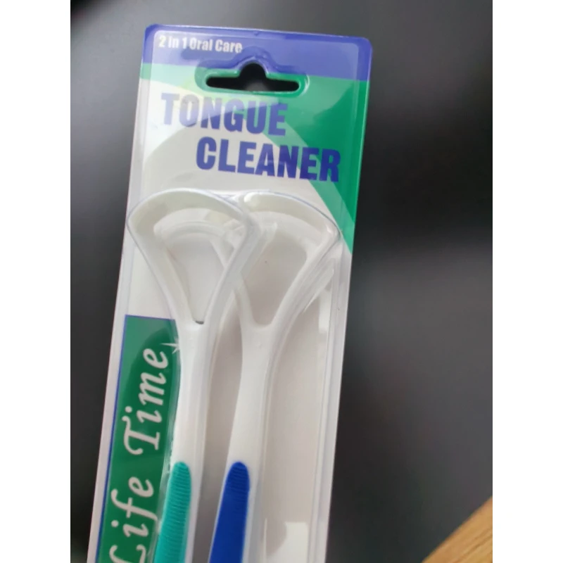 2Pcs Soft Silicone Oral Cleaning Tongue Scraper Set Eliminate Bad Breath Personal Hygiene Care Tool Tongue Surface Cleaner Brush