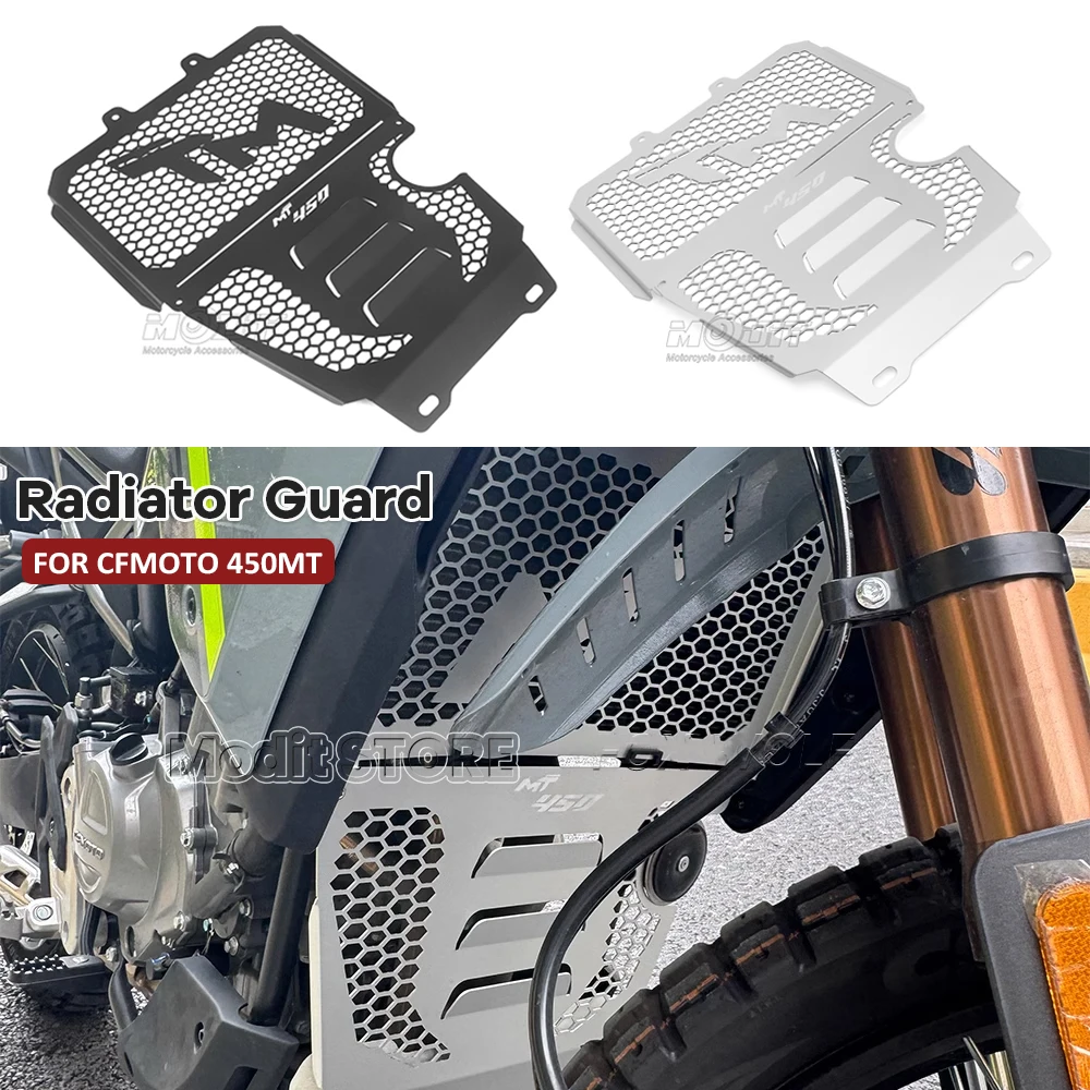 New FOR CFMOTO 450MT 450 MT 2024 Motorcycle Accessories Front Shield Water Tank Protection Engine Cover Fan Protector Grille