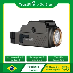TrustFire GM23 Taktische LED-Taschenlampe, 800 Lumen, GL0ck-Licht, schienenmontierte wiederaufladbare USB-Taschenlampe