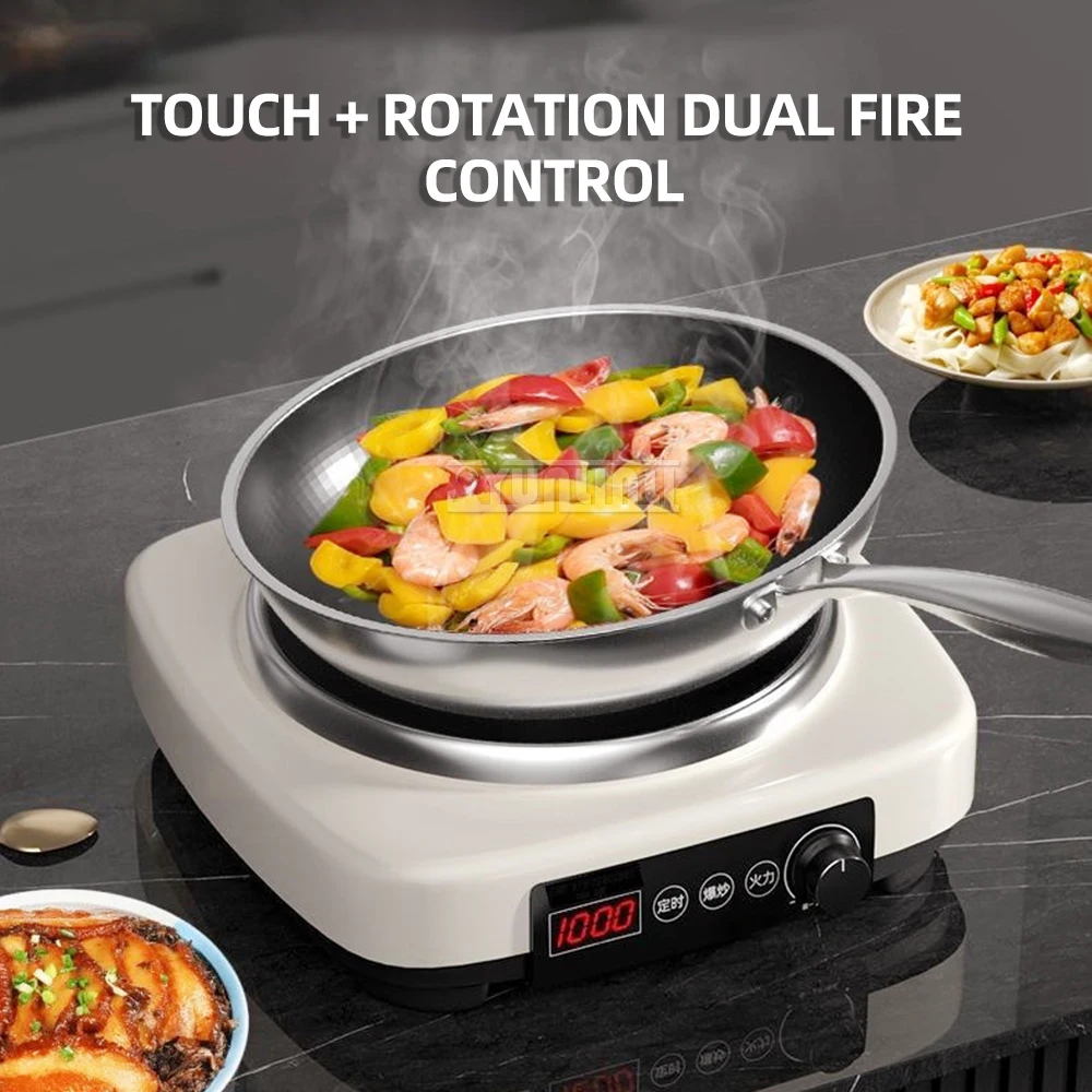 5000W High-power Induction Cooker Concave Electric Stove Piastra Ad Induzione Kitchen Cooktop Inducao