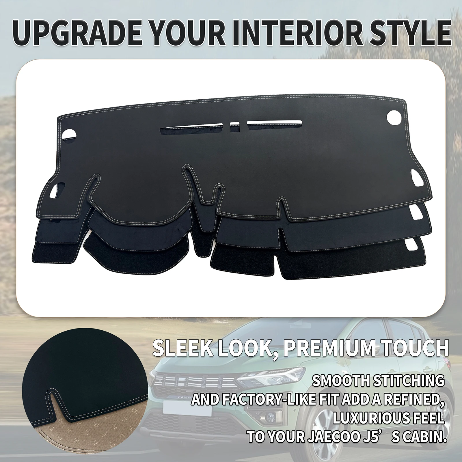 for Dacia Jogger 2026 2025-2021 Dashboard Cover Sun Shade Protector Dashmat Anti-Glare UV Block Carpet Mat Automotive Dash Mat