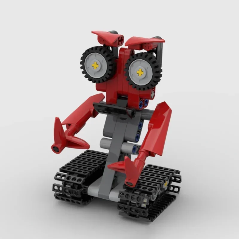 YcMoc Bouwstenen Mooie Rode Mechanica Automaton Model Technologie Bricks DIY Kleine Robots Speelgoed Voor Kinderen Kinderen Gift